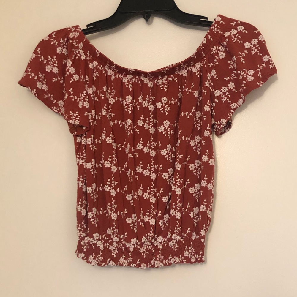 Floral off the shoulder top
